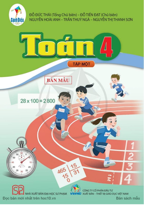 Toán 4 Tập 1 Cánh diều