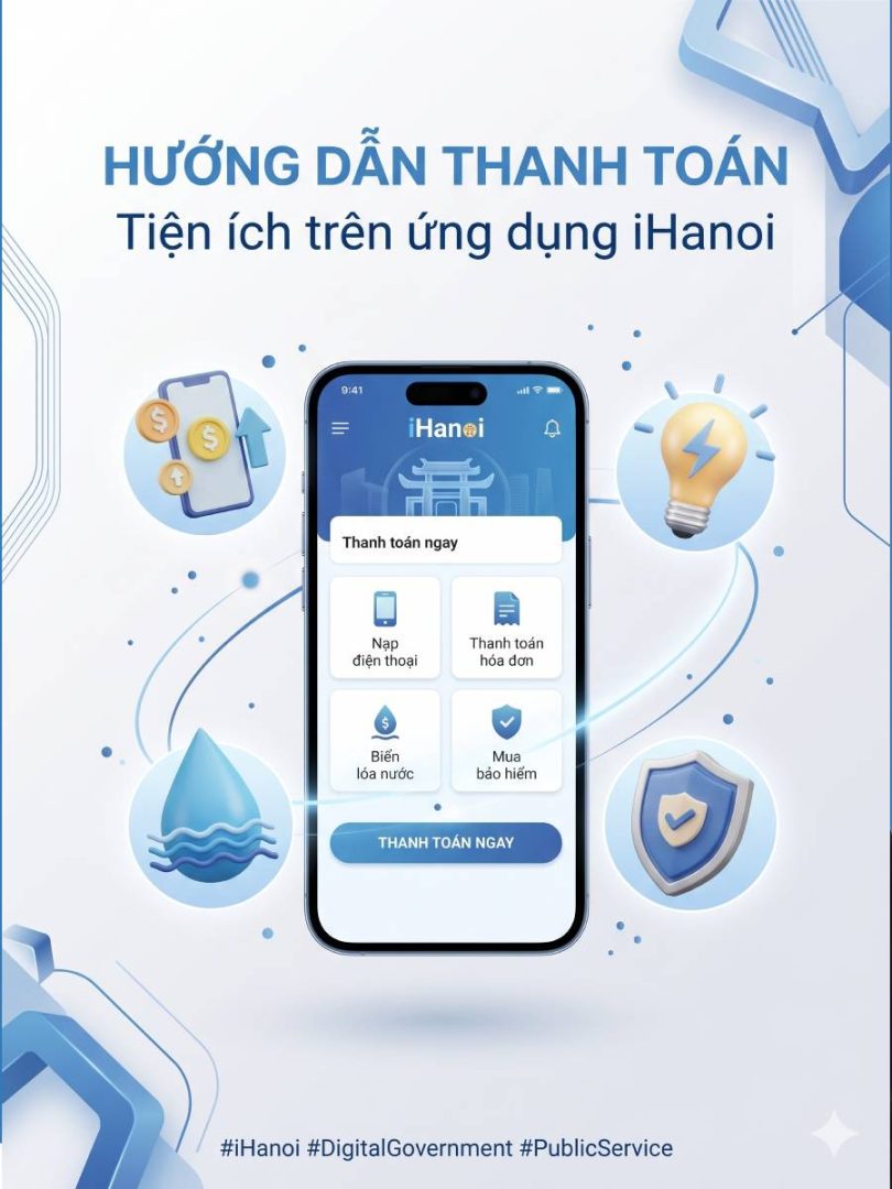 Hướng Dẫn Sử Dụng Các Tính Năng Tiện Ích Thanh Toán Trên iHanoi