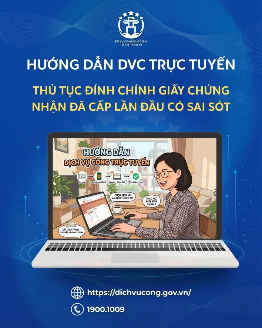 Thủ Tục Đính Chính Giấy Chứng Nhận Đã Cấp Lần Đầu Có Sai Sót